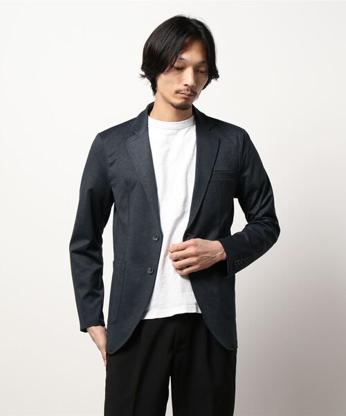 JUNRED（ジュンレッド）の「MVSニットジャケット（その他アウター・メンズ・ネイビー/ライトグレー・LL/L/M）」の2枚目の写真