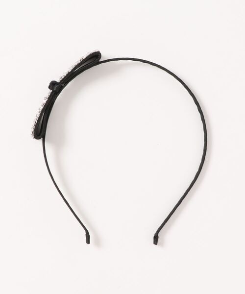 Rora（ローラ）の「ルイス リボン カチューシャ (2color) ハンドメイド（カチューシャ・キッズ・クリア/ブラック×シルバー・FREE）」の8枚目の写真