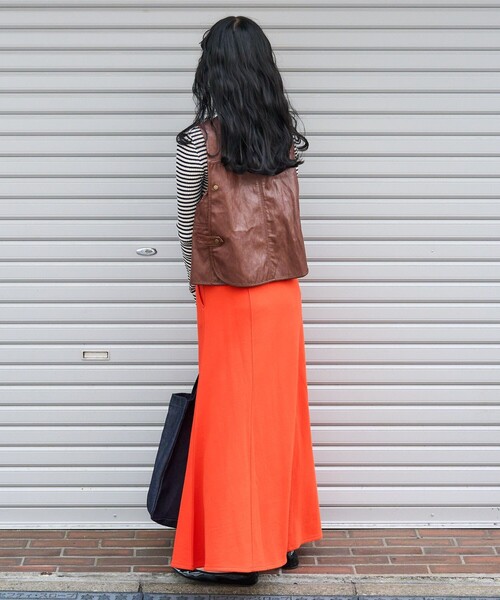 FREAK'S STORE(フリークスストア)の「2wayフェイクレザーベスト(ベスト・レディース・ベージュ/ブラウン・フリ-)」の6枚目の写真