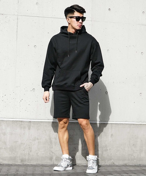 JOKER（ジョーカー）の「【SOMEDIFF】バック 総柄プリント スウェット ショートパンツ メンズ（スウェットパンツ・メンズ・ベージュ/ブラック・L/M/XL）」の3枚目の写真