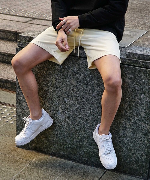 SOMEDIFF】バック 総柄プリント スウェット ショートパンツ