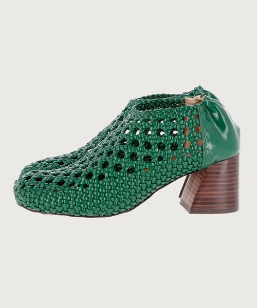 G.V.G.V.（ジーヴィージーヴィー）の「DIAGONAL TOE MESHED PUMPS（パンプス・レディース・ホワイト/ブラック/グリーン/マルチ・S/M/L）」の10枚目の写真