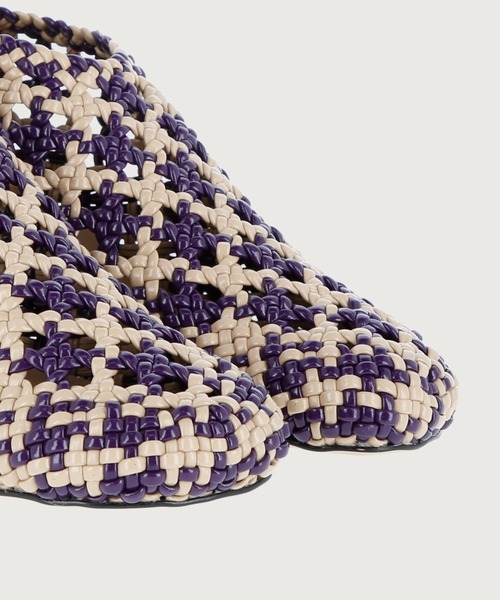 G.V.G.V.（ジーヴィージーヴィー）の「DIAGONAL TOE MESHED PUMPS（パンプス・レディース・ホワイト/ブラック/グリーン/マルチ・S/M/L）」の15枚目の写真