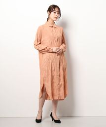 NICOLE white | 袖シャーリングワンピース(ワンピース)