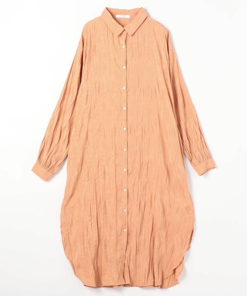 NICOLE white（ニコルホワイト）の「袖シャーリングワンピース（ワンピース・レディース・オフホワイト/ブルー/オレンジ・FREE）」の6枚目の写真