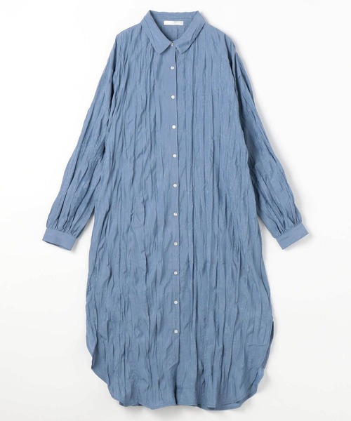 NICOLE white（ニコルホワイト）の「袖シャーリングワンピース（ワンピース・レディース・オフホワイト/ブルー/オレンジ・FREE）」の8枚目の写真