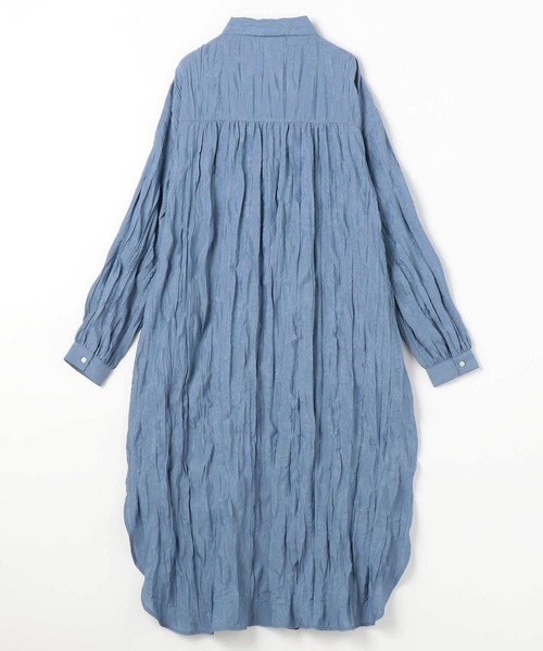 NICOLE white（ニコルホワイト）の「袖シャーリングワンピース（ワンピース・レディース・オフホワイト/ブルー/オレンジ・FREE）」の9枚目の写真