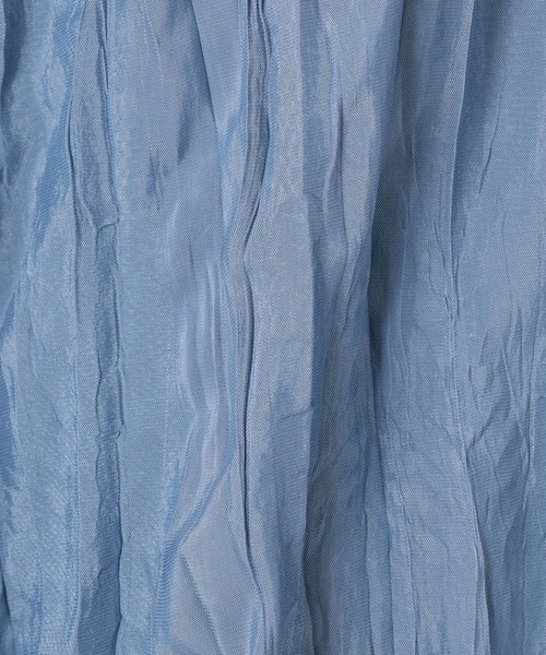 NICOLE white（ニコルホワイト）の「袖シャーリングワンピース（ワンピース・レディース・オフホワイト/ブルー/オレンジ・FREE）」の15枚目の写真