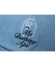 Mr. BATHING APE（ミスターベイシングエイプ）の「WASHED DENIM CAP M