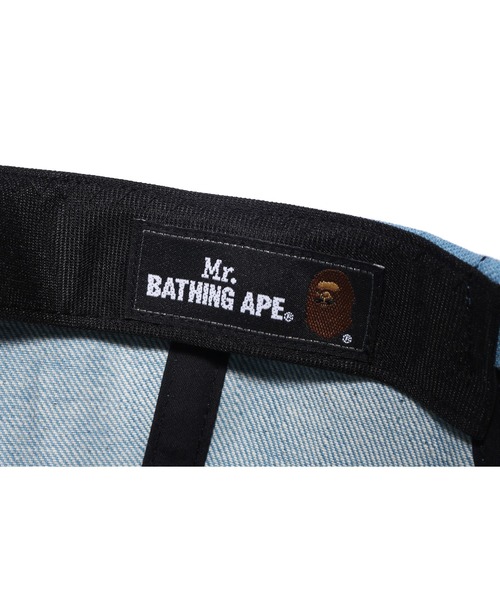 Mr. BATHING APE（ミスターベイシングエイプ）の「WASHED DENIM CAP M