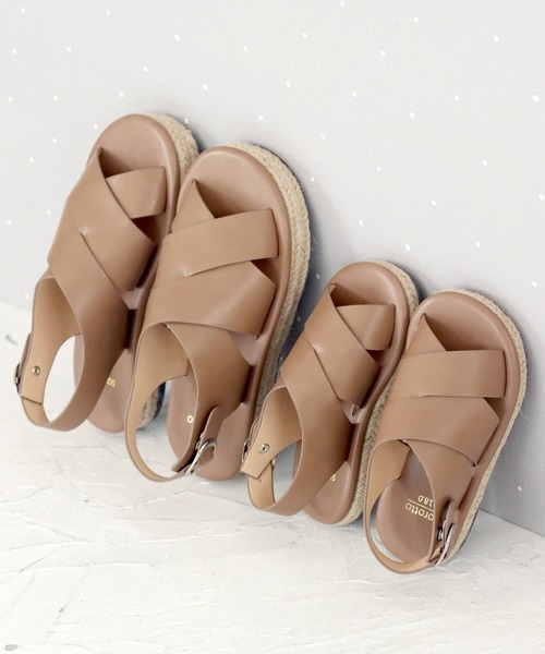 SOROTTO(ソロット)の「【ママとお揃い】ジュートソールのフラットサンダル(サンダル・キッズ・ブラック/ホワイト/ライトブラウン/ピンク/グリーン・16.0cm/18.0cm/19.0cm/20.0cm/17.0cm/21.0cm/22.0cm)」の12枚目の写真