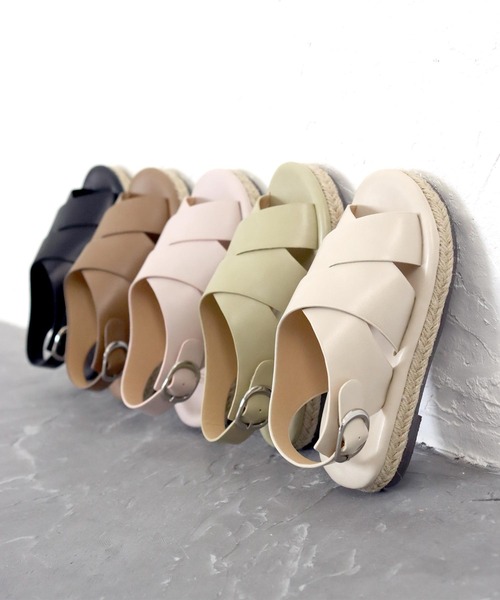 SOROTTO(ソロット)の「【ママとお揃い】ジュートソールのフラットサンダル(サンダル・キッズ・ブラック/ホワイト/ライトブラウン/ピンク/グリーン・16.0cm/18.0cm/19.0cm/20.0cm/17.0cm/21.0cm/22.0cm)」の11枚目の写真