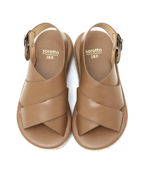 SOROTTO(ソロット)の「【ママとお揃い】ジュートソールのフラットサンダル(サンダル・キッズ・ブラック/ホワイト/ライトブラウン/ピンク/グリーン・16.0cm/18.0cm/19.0cm/20.0cm/17.0cm/21.0cm/22.0cm)」の21枚目の写真