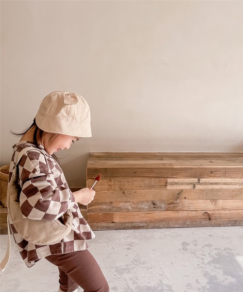 aimoha（アイモハ）の「aimoha-KIDS- ブロックチェック柄カットソートップス（シャツ/ブラウス・キッズ・ブラウン/グレー・90/100/110/120/80/130）」の21枚目の写真