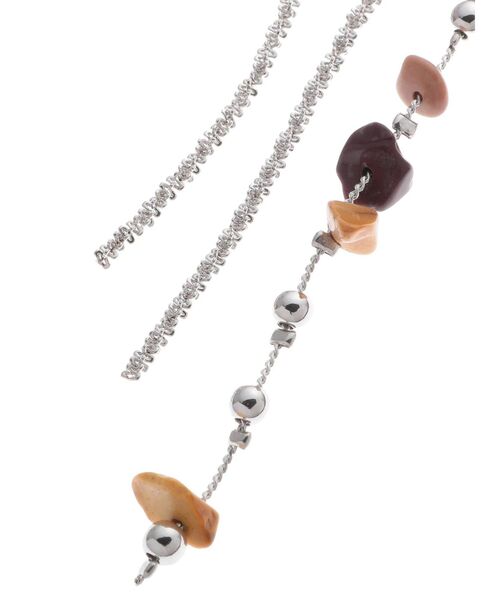 MERCURYDUO（マーキュリーデュオ）の「チェーンストーンロングイヤリング（イヤリング・レディース・シルバー/ゴールド・FREE）」の6枚目の写真