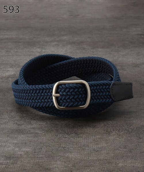 TAKEO KIKUCHI（タケオキクチ）の「◆リバーシブル ゴムメッシュベルト（ベルト・メンズ・ホワイト系7/ブラック系4/ベージュ系4/ネイビー系4・00）」の12枚目の写真