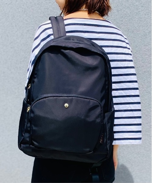 Legato Largo（レガートラルゴ）の「Legato Largo/ レガートラルゴ  / 肩楽(かたらく)PC収納 ナイロン リュック / LH-L0003（バックパック/リュック・レディース・ブラック/ネイビー/グレー/ピンク/ベージュ/ライトブラウン・ONESIZE）」の13枚目の写真