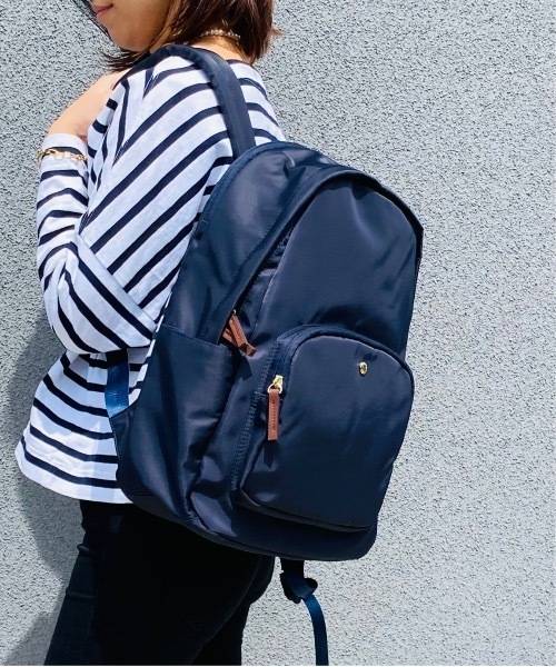 Legato Largo（レガートラルゴ）の「Legato Largo/ レガートラルゴ  / 肩楽(かたらく)PC収納 ナイロン リュック / LH-L0003（バックパック/リュック・レディース・ブラック/ネイビー/グレー/ピンク/ベージュ/ライトブラウン・ONESIZE）」の12枚目の写真