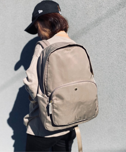 Legato Largo（レガートラルゴ）の「Legato Largo/ レガートラルゴ  / 肩楽(かたらく)PC収納 ナイロン リュック / LH-L0003（バックパック/リュック・レディース・ブラック/ネイビー/グレー/ピンク/ベージュ/ライトブラウン・ONESIZE）」の18枚目の写真