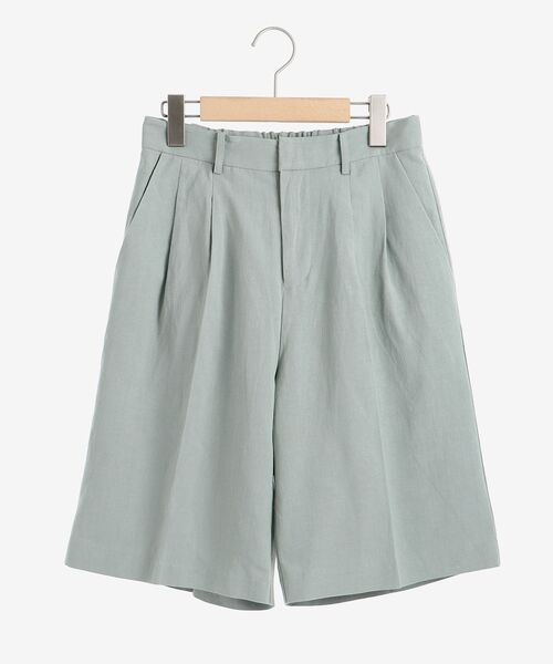 le.coeur blanc（ルクールブラン）の「麻クロスハーフパンツ（その他パンツ・レディース・ライトグリーン/サンドベージュ・38）」の11枚目の写真