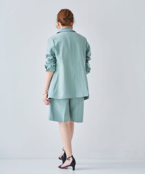 le.coeur blanc（ルクールブラン）の「麻クロスハーフパンツ（その他パンツ・レディース・ライトグリーン/サンドベージュ・38）」の17枚目の写真