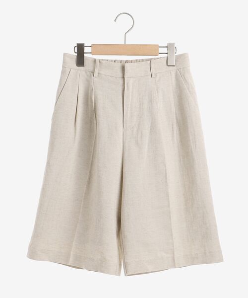 le.coeur blanc（ルクールブラン）の「麻クロスハーフパンツ（その他パンツ・レディース・ライトグリーン/サンドベージュ・38）」の18枚目の写真
