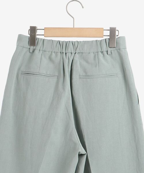 le.coeur blanc（ルクールブラン）の「麻クロスハーフパンツ（その他パンツ・レディース・ライトグリーン/サンドベージュ・38）」の7枚目の写真