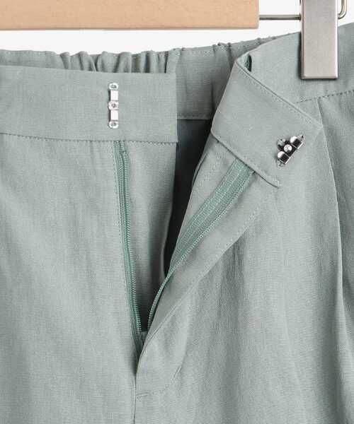 le.coeur blanc（ルクールブラン）の「麻クロスハーフパンツ（その他パンツ・レディース・ライトグリーン/サンドベージュ・38）」の9枚目の写真