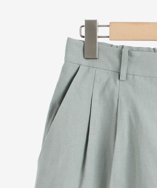 le.coeur blanc（ルクールブラン）の「麻クロスハーフパンツ（その他パンツ・レディース・ライトグリーン/サンドベージュ・38）」の10枚目の写真