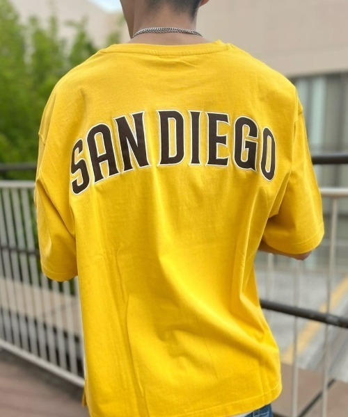 MLB(メジャーリーグベースボール)の「【MLB】プリントTシャツ(Tシャツ/カットソー・メンズ・ホワイト/ブラック/レッド/ネイビー/イエロー/ライトグレー/オレンジ/ブルー・L/XL/S/M)」の6枚目の写真