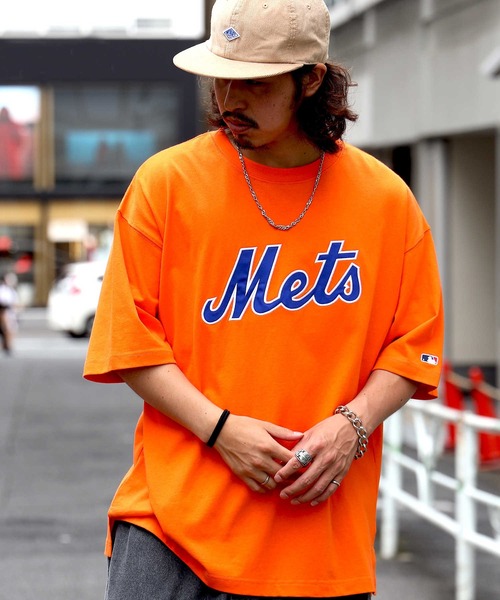MLB(メジャーリーグベースボール)の「【MLB】プリントTシャツ(Tシャツ/カットソー・メンズ・ホワイト/ブラック/レッド/ネイビー/イエロー/ライトグレー/オレンジ/ブルー・L/XL/S/M)」の8枚目の写真