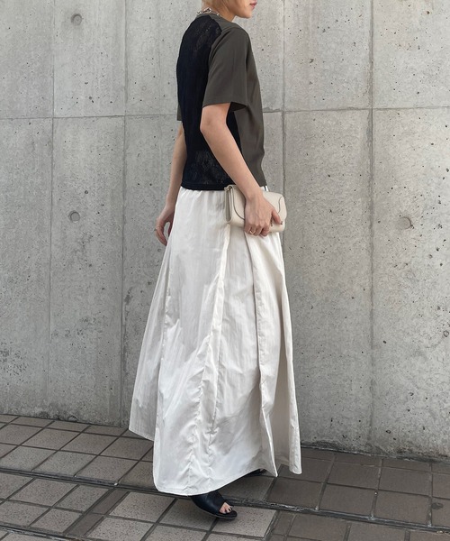 Ezick（エジック）の「バックレースTee（Tシャツ/カットソー・レディース・ブラック/チャコールグレー・FREE）」の10枚目の写真