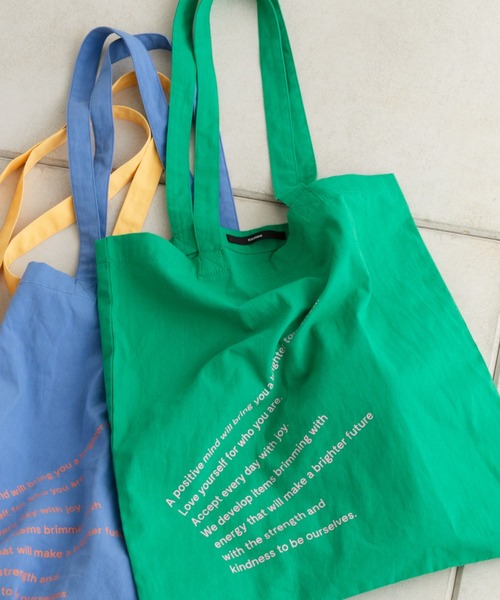 Kastane（カスタネ）の「【新色追加】カラバリエコBAG（トートバッグ・レディース・グリーン/ピンク/ホワイト/ホワイト系その他/ブルー/イエロー/ブルー系その他・FREE）」の3枚目の写真