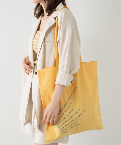 Kastane（カスタネ）の「【新色追加】カラバリエコBAG（トートバッグ・レディース・グリーン/ピンク/ホワイト/ホワイト系その他/ブルー/イエロー/ブルー系その他・FREE）」の13枚目の写真