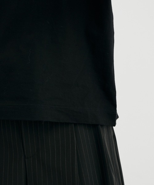 ADAM ET ROPE'（アダムエロペ）の「【サステナブル】シアーコンビプルオーバー（Tシャツ/カットソー・レディース・ホワイト/ブラック/クリーム・FREE）」の14枚目の写真