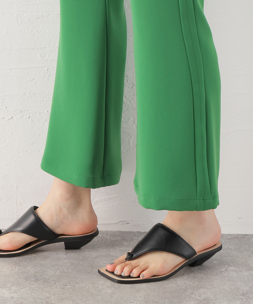 JOURNAL STANDARD（ジャーナルスタンダード）の「ツイルダブルクロスイージーフレアパンツ（その他パンツ・レディース・ブラック/グリーン・38/36）」の16枚目の写真