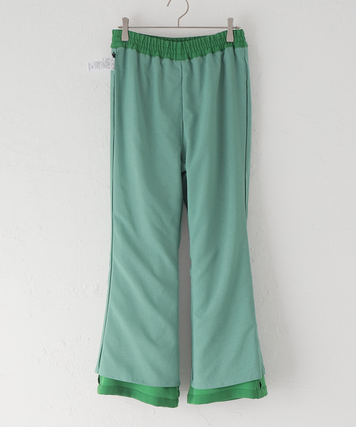 JOURNAL STANDARD（ジャーナルスタンダード）の「ツイルダブルクロスイージーフレアパンツ（その他パンツ・レディース・ブラック/グリーン・38/36）」の17枚目の写真