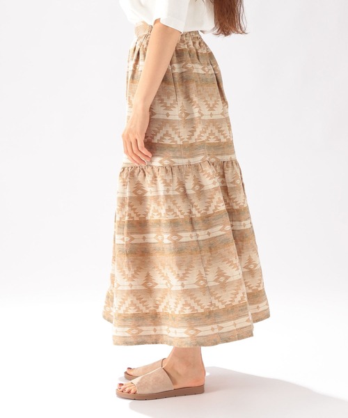 PENDLETON(ペンドルトン)の「【PENDLETON(ペンドルトン)】別注ティアードスカート(スカート・レディース・ライトベージュ・MEDIUM/LARGE)」の6枚目の写真