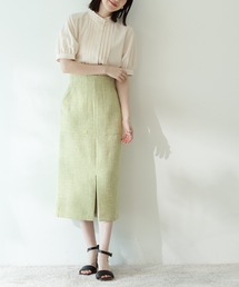 N.（N. Natural Beauty Basic） | 【S Size Line】◆ウォッシャブルツイードポケットタイトスカート(スカート)