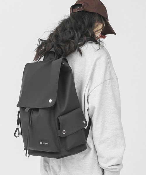 【防水/撥水】メンズレディース兼用フラップデザインの大容量カジュアルリュック