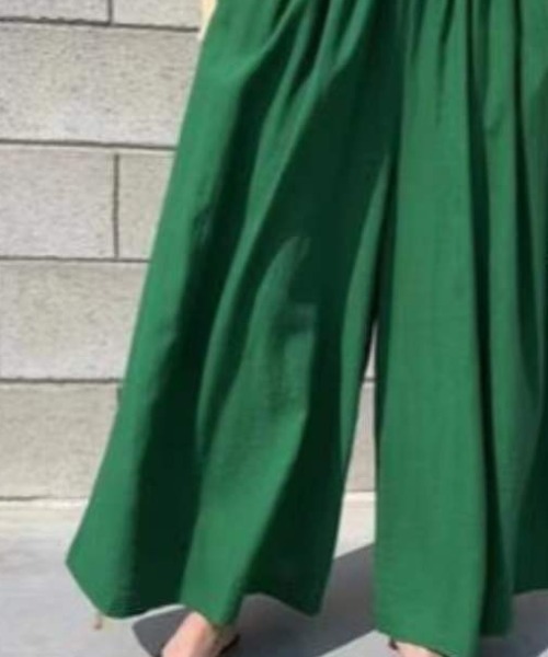 deux amour(ドゥーザムール)の「ガウチョパンツ(その他パンツ・レディース・ブラック/ベージュ/グリーン/マスタード・F)」の1枚目の写真