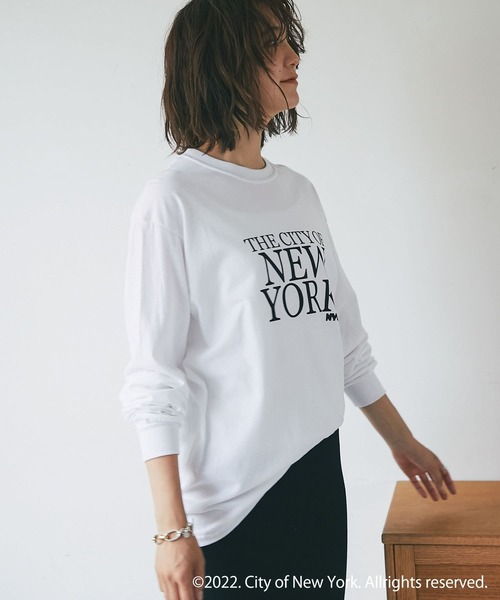 GOOD ROCK SPEED(グッドロックスピード)の「GOOD ROCK SPEED/NEW YORK L/S Tシャツ(Tシャツ/カットソー・レディース・ホワイト/ネイビー/ピンク・FREE)」の10枚目の写真
