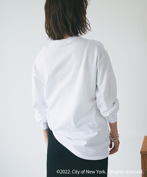 GOOD ROCK SPEED(グッドロックスピード)の「GOOD ROCK SPEED/NEW YORK L/S Tシャツ(Tシャツ/カットソー・レディース・ホワイト/ネイビー/ピンク・FREE)」の14枚目の写真