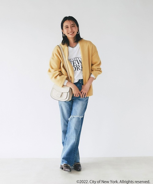 GOOD ROCK SPEED(グッドロックスピード)の「GOOD ROCK SPEED/NEW YORK L/S Tシャツ(Tシャツ/カットソー・レディース・ホワイト/ネイビー/ピンク・FREE)」の8枚目の写真