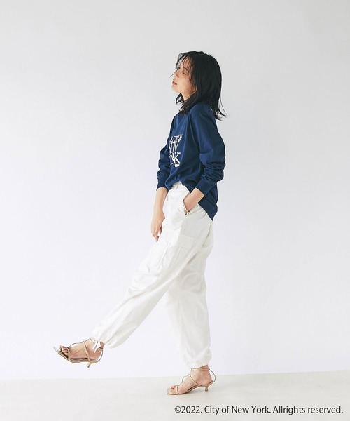 GOOD ROCK SPEED(グッドロックスピード)の「GOOD ROCK SPEED/NEW YORK L/S Tシャツ(Tシャツ/カットソー・レディース・ホワイト/ネイビー/ピンク・FREE)」の5枚目の写真