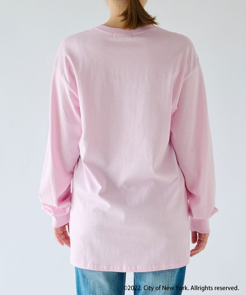 GOOD ROCK SPEED(グッドロックスピード)の「GOOD ROCK SPEED/NEW YORK L/S Tシャツ(Tシャツ/カットソー・レディース・ホワイト/ネイビー/ピンク・FREE)」の9枚目の写真