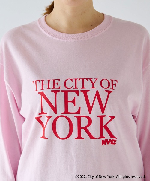 GOOD ROCK SPEED(グッドロックスピード)の「GOOD ROCK SPEED/NEW YORK L/S Tシャツ(Tシャツ/カットソー・レディース・ホワイト/ネイビー/ピンク・FREE)」の6枚目の写真