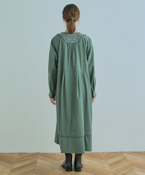 Kelen(ケレン)の「「KELEN / ケレン」YERY / EMBROIDERY DESIGN DRESS(ワンピース・レディース・チャコールグレー/ブラック/ライトグリーン・S/M)」の18枚目の写真