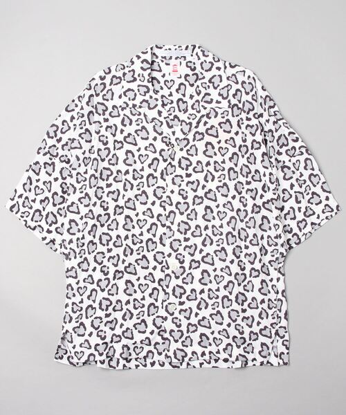AMERICAN RAG CIE(アメリカンラグシー)の「Chah Chah HEART LEOPARD CHILL SHIRTS(シャツ/ブラウス・メンズ・ホワイト/ブラウン/オリーブ・MEDIUM/LARGE)」の2枚目の写真