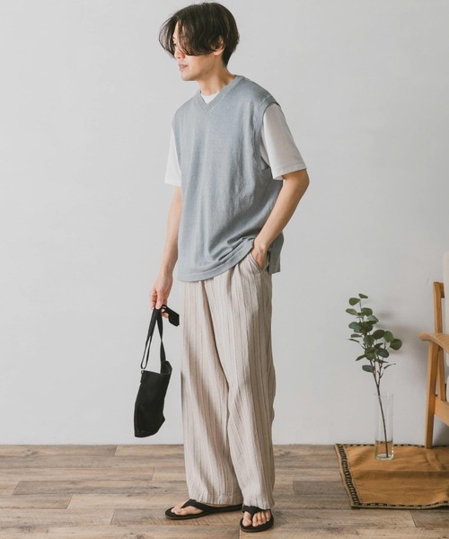 URBAN RESEARCH DOORS(アーバンリサーチドアーズ)の「インディゴライクVネックベスト(ベスト・メンズ・ブラック/グレー/インディゴブルー/ブルー・MEDIUM/LARGE)」の20枚目の写真